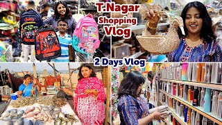 Vlog - Last Minute T.Nagar School Needs & Home Shopping | Summer Shopping Series | Karthikha Channel