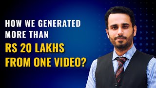 How we generated Rs. 20 Lakhs from one video | Business Guidance by Rahul Bhatnagar