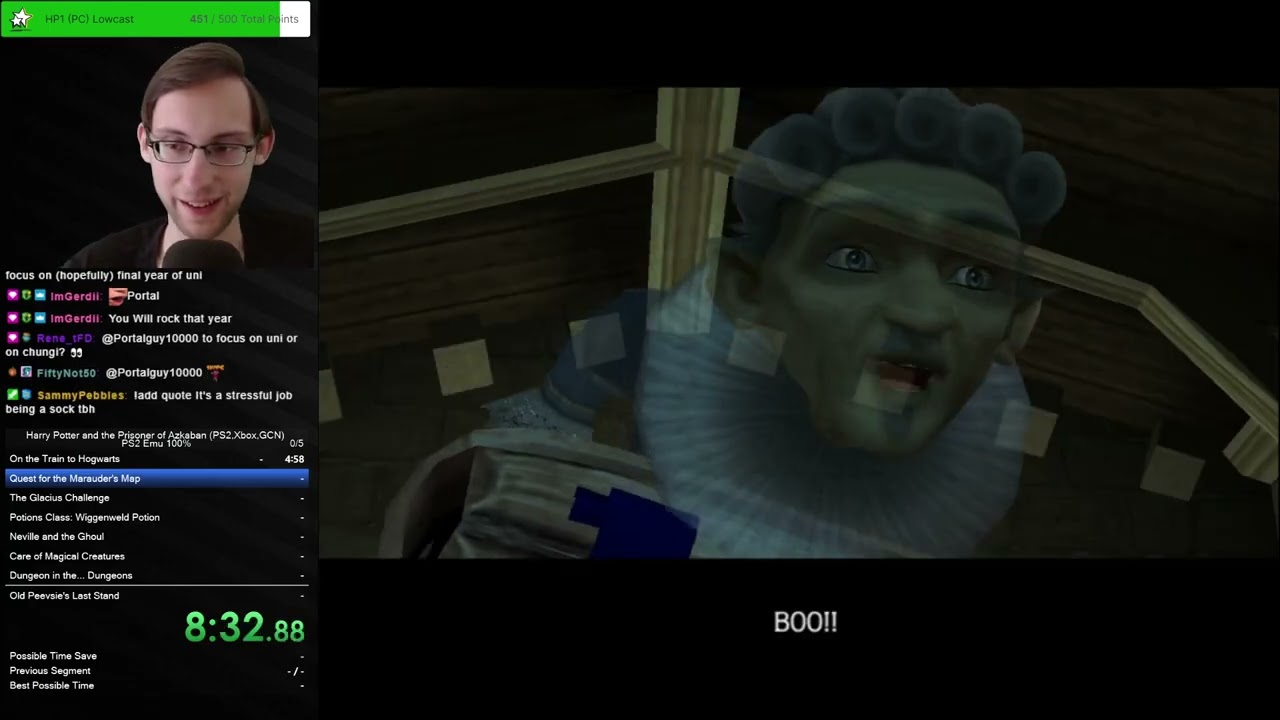 Harry Potter 3 (PS2 Emu) 100% Speedrun in 