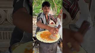 Hardworking man selling jini dosa in Lucknow #shorts
