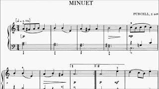 AMEB Piano Series 18 Grade 1 A3 Purcell Minuet Z.649 Sheet Music
