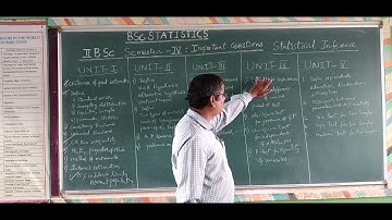 II BSc Statistics Semester 4 Important Questions