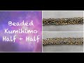 Beaded Kumihimo - Half and Half