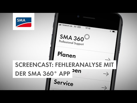 Screencast: Fehleranalyse mit der SMA 360° App