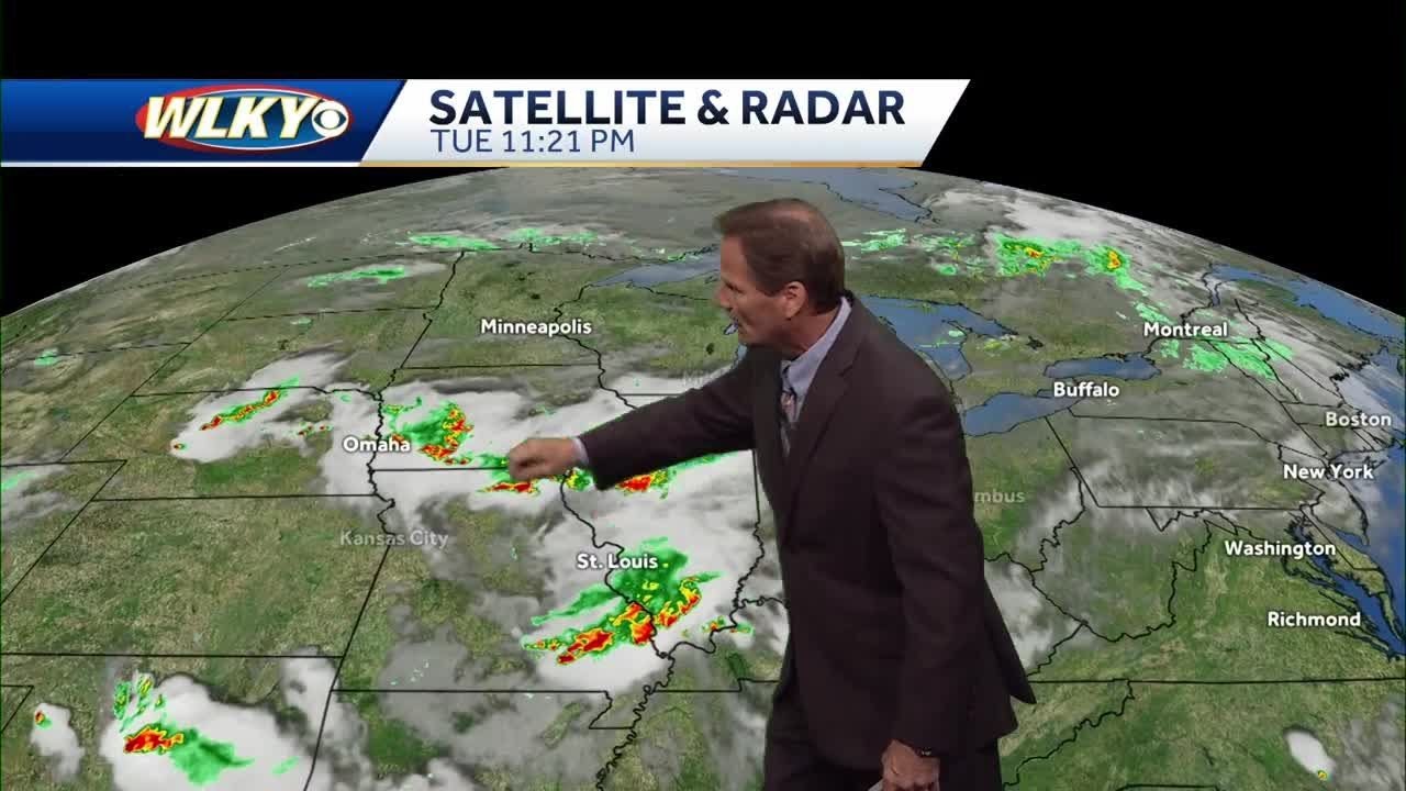 Occasional shower and storm chances - YouTube