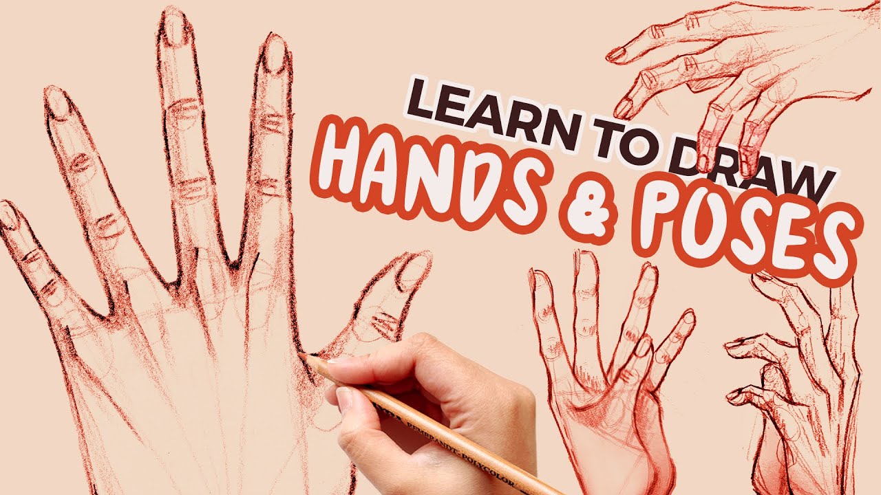 This tutorial shows how to draw different hand poses. The examples