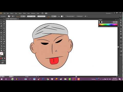 (tutorial adobe illustrator) cách cài đặt brush, vẽ và tô màu trong ai