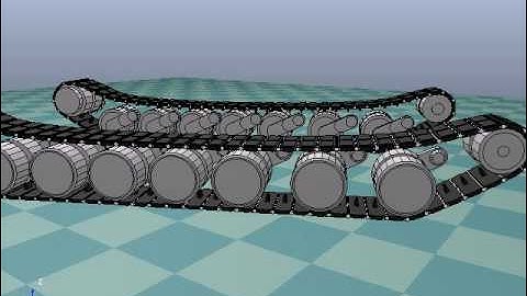 Robot Simulator: tracked vehicle demonstration in V-REP