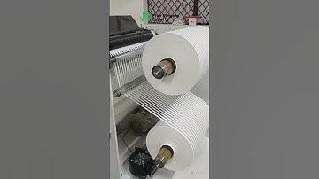 Paper Roll Slitting and Rewinding Machine For Paper Straw Machine Installed at Noida, Uttar Pradesh