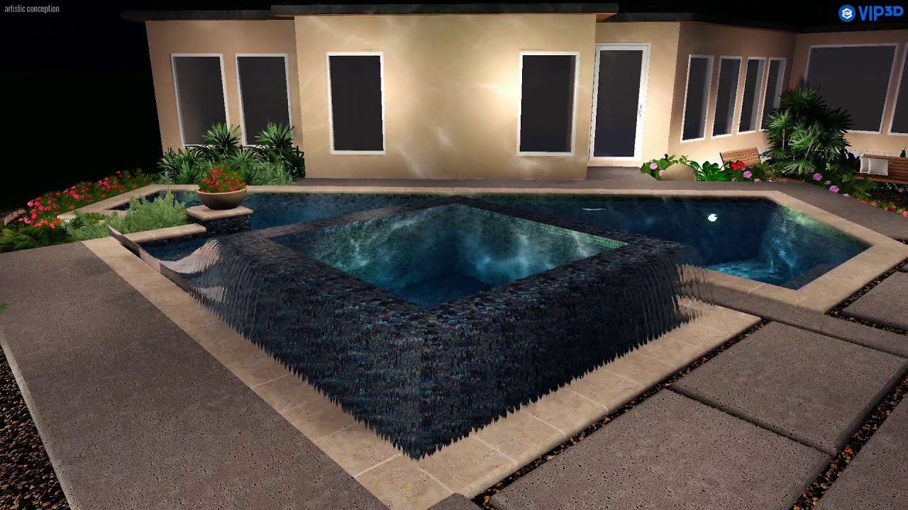 Custom pool design by: Kevin Hernandez of Keith Zars Pools 2018 - YouTube