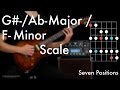Ab Major / F Minor Scale - Seven Positions