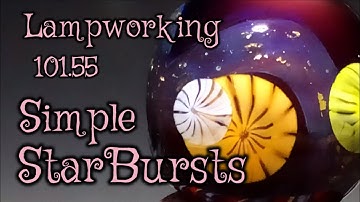 Lampworking / Flameworking - 101.55 - Simple Starburst Murrini - 104 demo