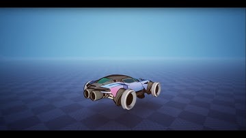 Stylized Custom Hover Vehicle. Unreal Engine 5.3