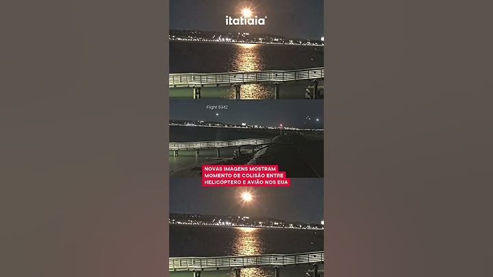 NOVAS IMAGENS MOSTRAM MOMENTO DE COLISÃO ENTRE HELICÓPTERO E AVIÃO NOS EUA
