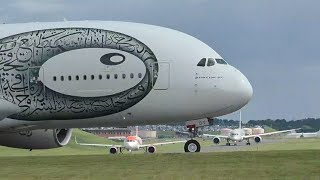 Aborted A380 takeoff at Birmingham Airport and the disruption that followed  See description.