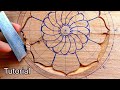 Teak wood flower making tutorial || UP wood art