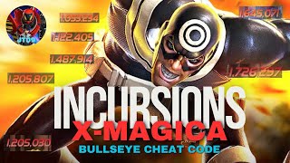 MCOC incursions x-magica objective. Bullseye ultimate cheat code.