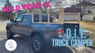 Ep.1: DIY Lightweight, PopUp Truck Camper Build for Toyota Tacoma