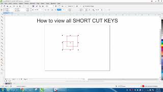 Corel Draw Tips & Tricks View ALL short cut keys