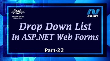 22 | Drop Down List In ASP.NET Web Forms | Web Forms Tutorial | ASP.NET Tutorial (Hindi/Urdu)
