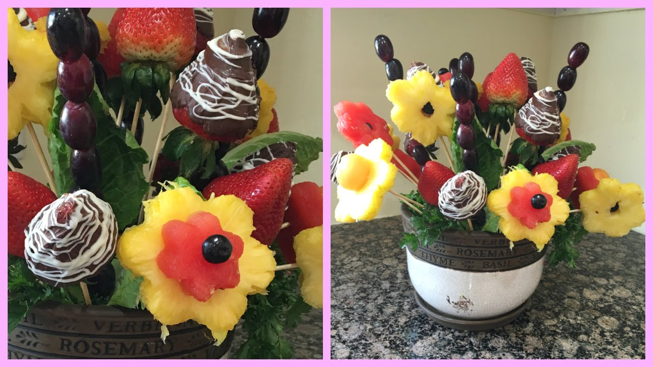 How to make Edible Fruit Bouquet Arrangements