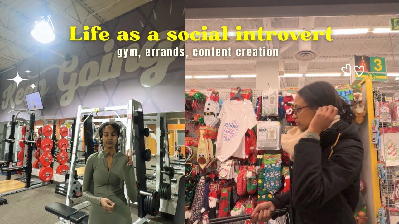 Life as a Social Introvert | Gym Leg Day, Content Creation & Running Errands