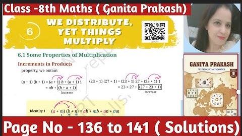 NCERT Class -8th Maths Ganita Prakash |  Chapter -6 We Distribute yet Things Multiply | Solutions