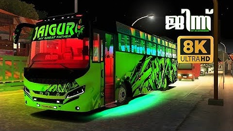 JAIGURU JINN 💚 8K ULTRA HD LIVERY | ZEDASTRA MOD | BUS SIMULATOR INDONESIA | GAMEPLAY | ZN GAMING