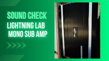 sound check lightning lab mono sub amplifier @ 1ohm 1000watts