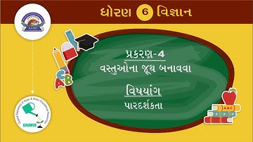 std 6 Science Chapter-4 "વસ્તુઓના જૂથ બનાવવા" (Part 3) vastuona juth banavava Gujarati medium vigyan