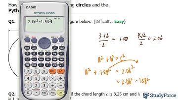 Problems involving circles and the Pythagorean theorem