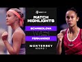 Anna Karolina Schmiedlova vs. Leylah Fernandez | 2022 Monterrey Round 1 | WTA Match Highlights