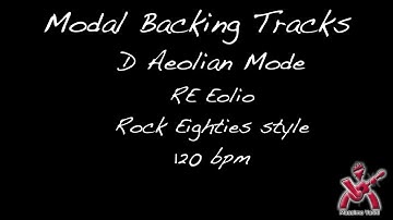Modal Backing Tracks D Aeolian RE Eolio Rock Eighties Style 120 bpm