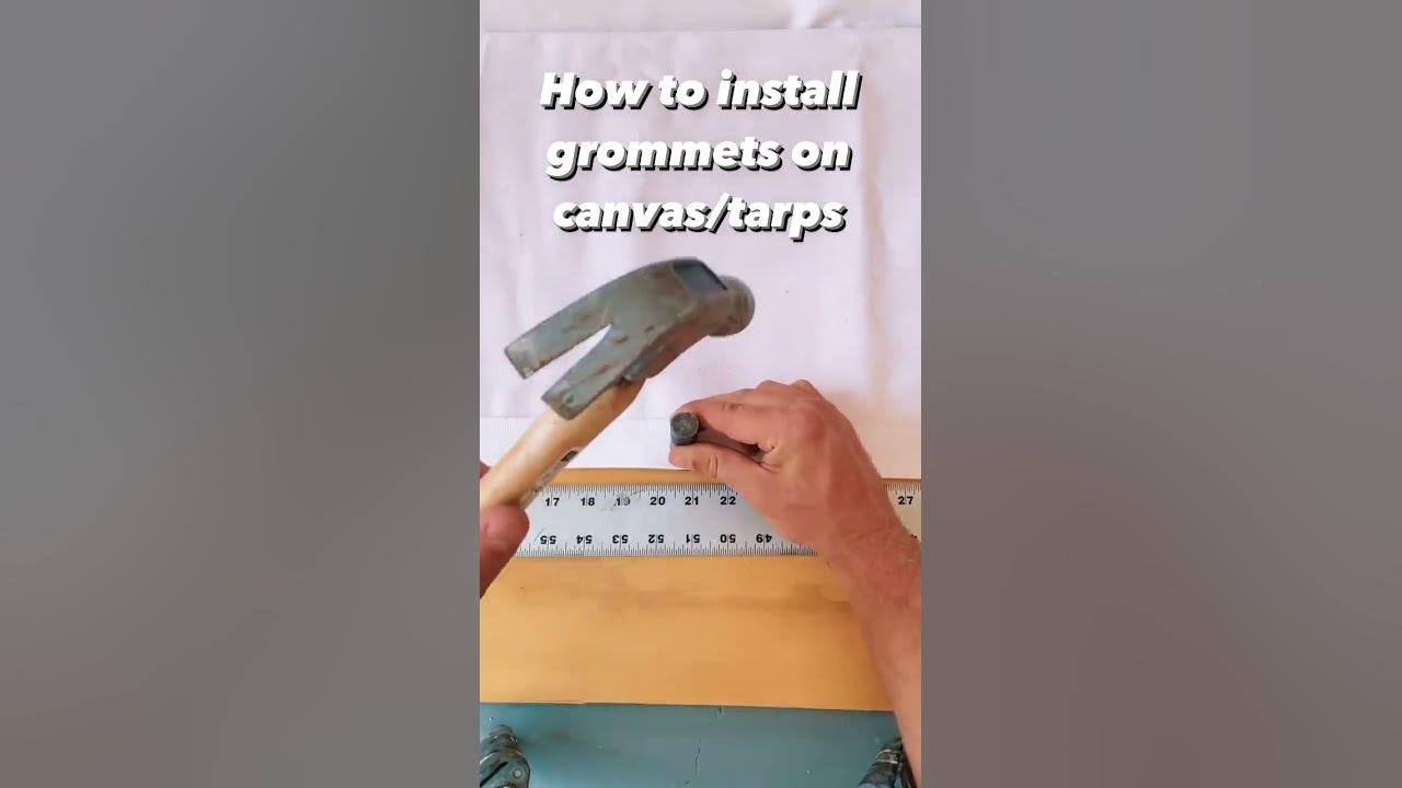 Tent and Tarp Repair with Grommets 