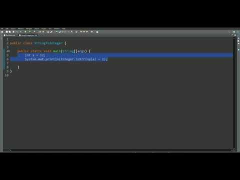 Convert String to Integer in Java (parseInt() method) - YouTube