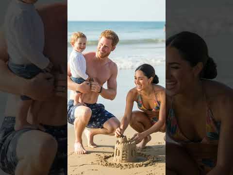 ロイヤルビーチデー メーガン マークルがハリー王子と子供たちと一緒にビキニ姿で登場 RoyalFamilyFun