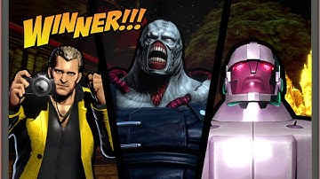 Requested ULTIMATE MARVEL VS. CAPCOM 3 Frank West/Sentinel/Nemesis T-Type Arcade Gameplay