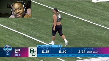 JuJuReacts To Defensive Linemen Run the 40-Yard Dash at 2023 NFL Combine
