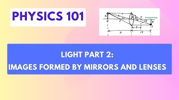 Physics 101: Light Part 2: Images Formed by Mirrors and lenses