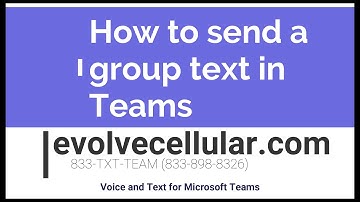 Teams Group Texting -send a group message in Evolve Cellular Voice and Text for Microsoft Teams MMS