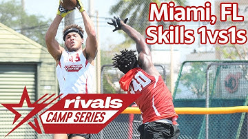 Rivals Camp Miami (2021) - WR vs DB , RB vs LB 1 on 1s