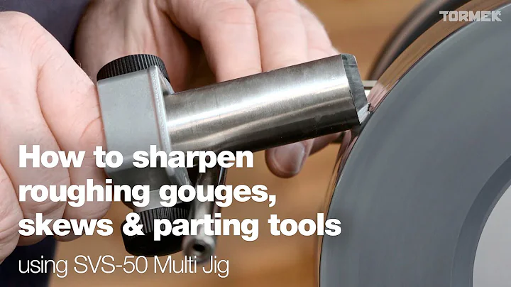 How to sharpen roughing gouges, skews & parting tools – Tormek SVS-50 Multi Jig – with Nick Agar