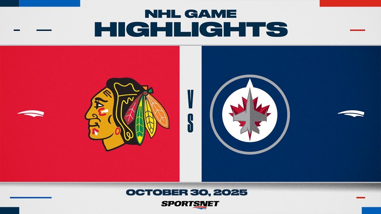 NHL Highlights | Blackhawks vs. Jets - October 30, 2025