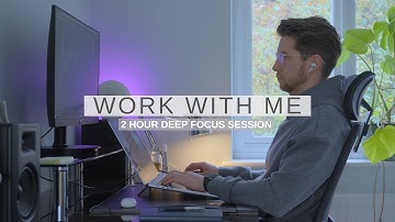Work With Me | 2 Hour Focus Session With Productivity Lo-Fi Music | 50-10-50 Pomodoro Technique
