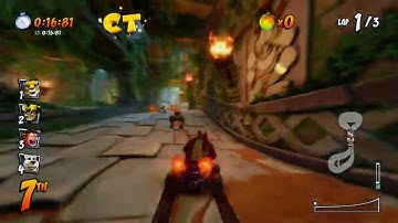(23) Crash Team Racing: Nitro Fueled Walkthrough - Adventure Mode (Hard) Tiger Temple (Blue Token)