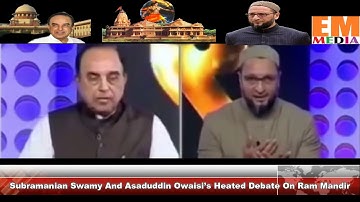 Latest Debate 21/07/2016 Asaduddin Owaisi vs Subramanian Swamy on Ram Mandir in Ayodhya