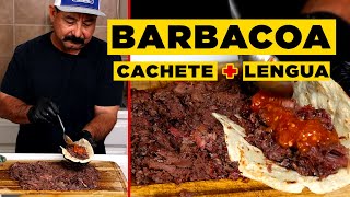 BARBACOA: Easy Recipe for Smoked Lengua & Beef Cheeks / Cachete