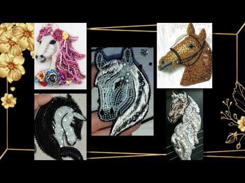 Брошки из бисера - для вдохновения. Лошади. Часть 2