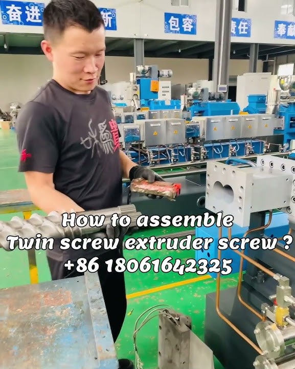 How to Assemble Twin Screw Extruder Screws | Nanjing-Kailida Extruder Manufacturer