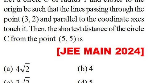 Let a circle C of radius 1 and closer to the origin be such that the lines passing through the point